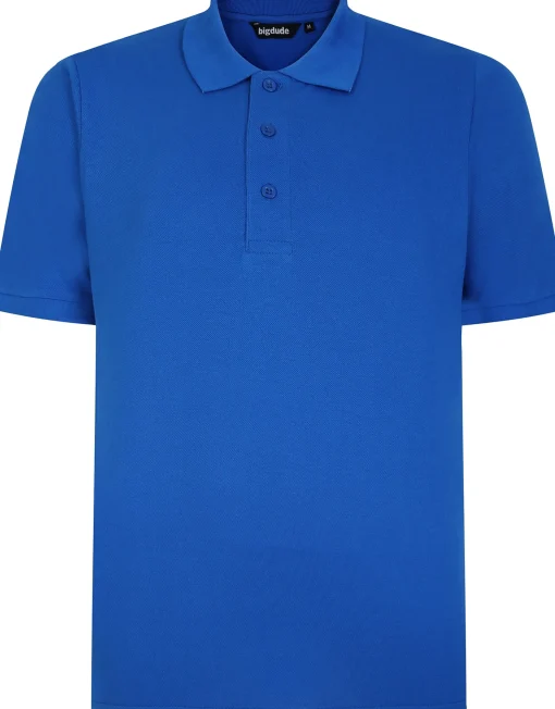 New Bigdude Plain Polo Shirt Royal Blue Polo Shirts