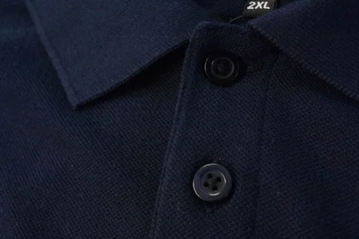 Sale Bigdude Plain Polo Shirt- Navy Polo Shirts
