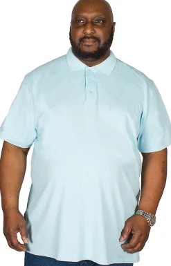 Online Bigdude Plain Polo Shirt Light Blue Polo Shirts
