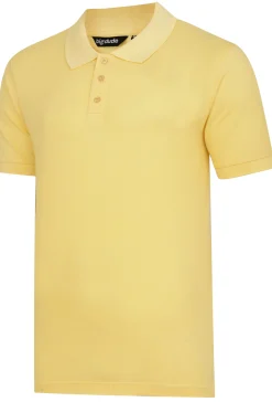 Best Bigdude Plain Polo Shirt Yellow Tall Polo Shirts