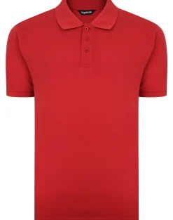 Best Bigdude Plain Polo Shirt Pepper Red Tall Polo Shirts