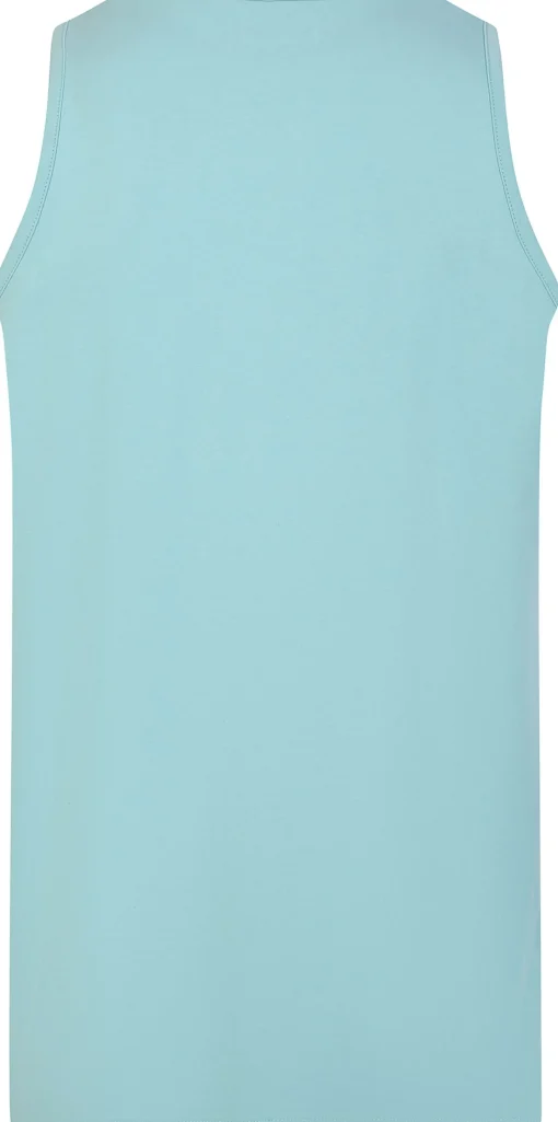 New Bigdude Plain Vest Turquoise Tank Tops