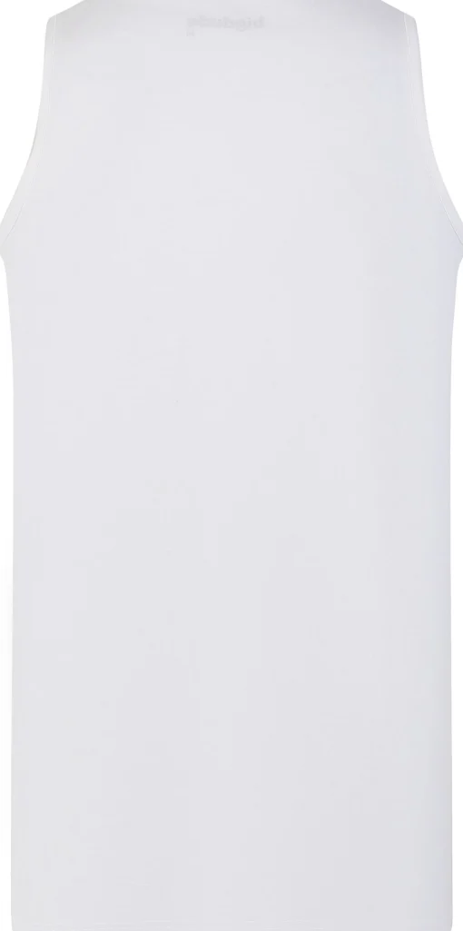 Discount Bigdude Plain Vest White Tank Tops