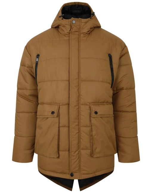 Hot Bigdude Puffer Coat Olive Coats & Jackets