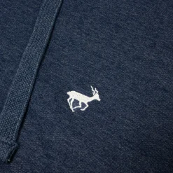 Sale Bigdude Sherpa Lined Zip Hoody Dark Denim Hoodies