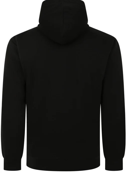 Sale Bigdude Sherpa Lined Zip Hoody Black Hoodies