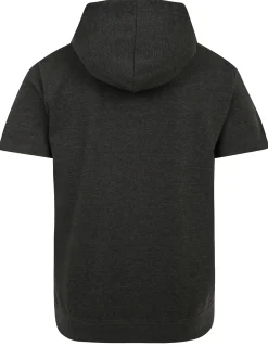 Clearance Bigdude Short Sleeve Hoody Charcoal Tall Hoodies