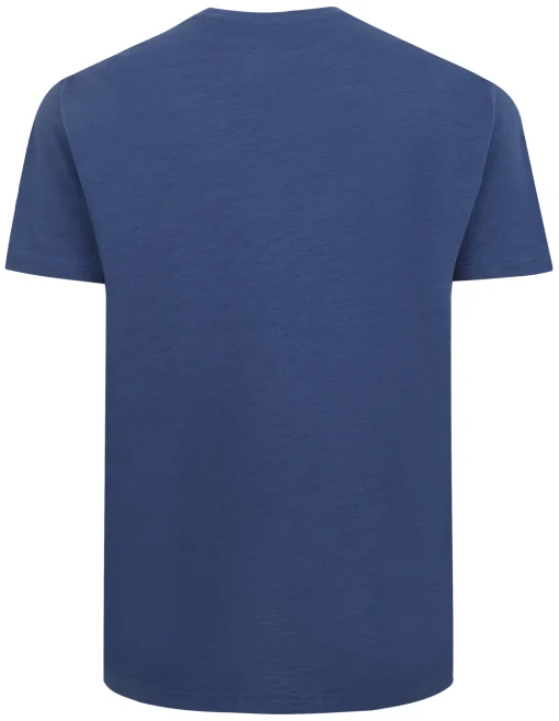 Discount Bigdude Space Dye Bronx Print T-Shirt Indigo T-shirts