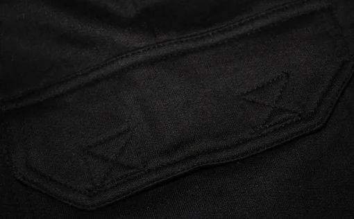 Online Bigdude Straight Leg Cargo Joggers Black Sweatpants