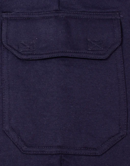 Best Bigdude Straight Leg Cargo Joggers Navy Sweatpants