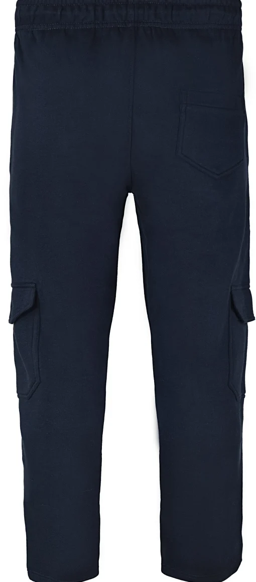 Best Bigdude Straight Leg Cargo Joggers Navy Sweatpants