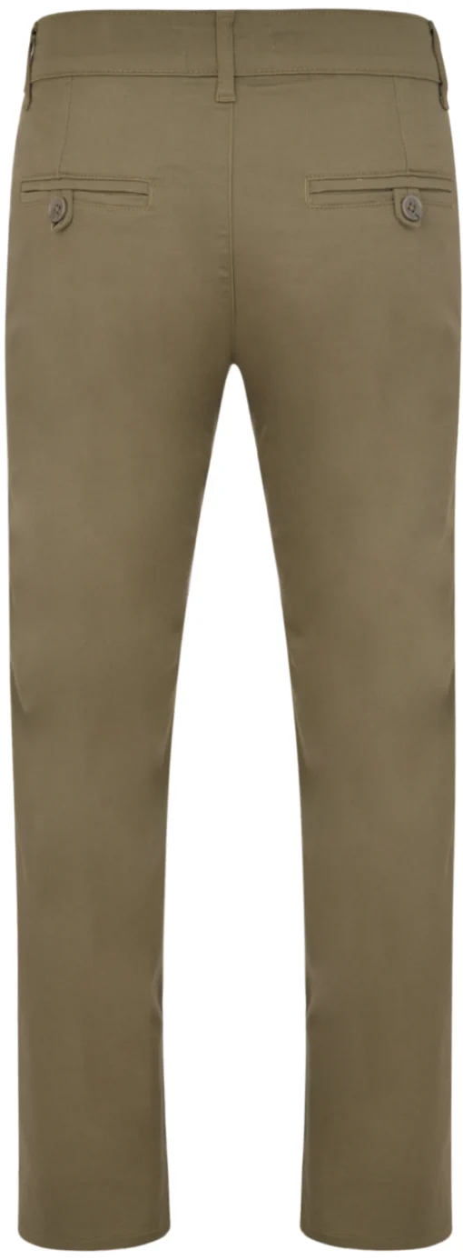 Hot Bigdude Stretch Chino Trousers Light Khaki Casual Pants