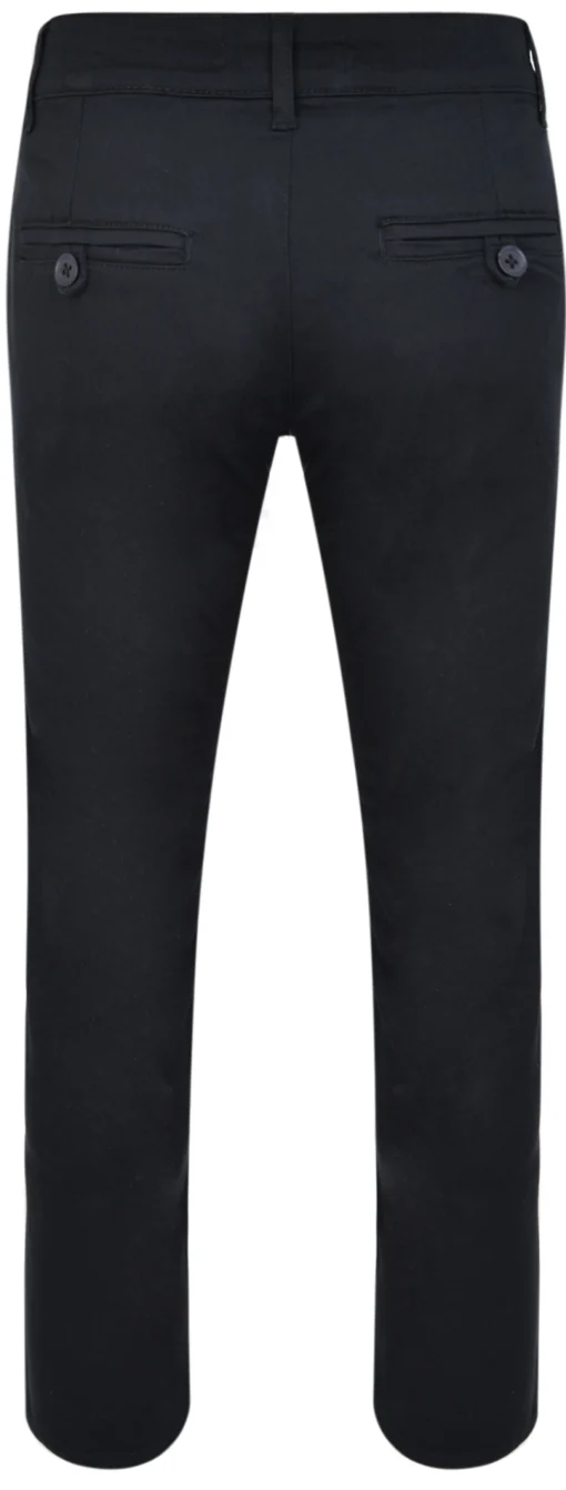 New Bigdude Stretch Chino Trousers Navy Casual Pants