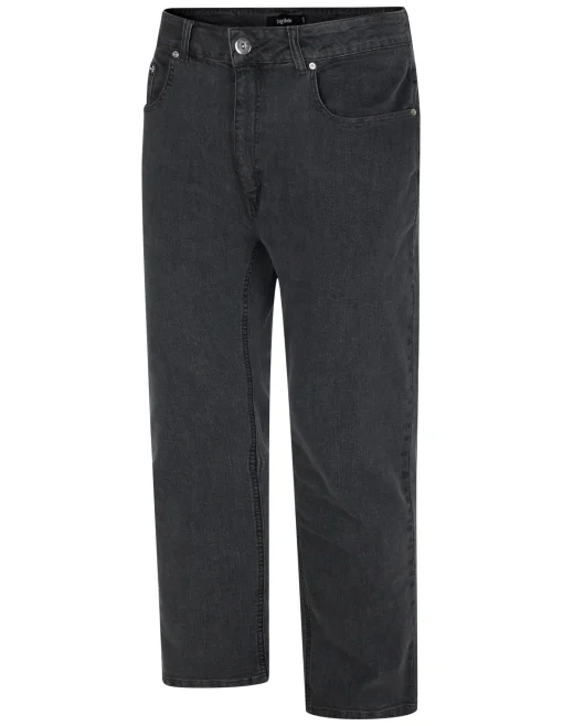 Hot Bigdude Stretch Jeans Grey Wash Jeans