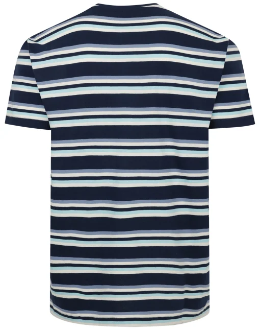 Discount Bigdude Stripe T-Shirt Navy T-shirts