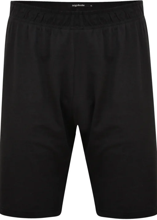 Fashion Bigdude Twin Pack Classic Pyjama Shorts Black/Navy Pajama Bottoms|Pajamas