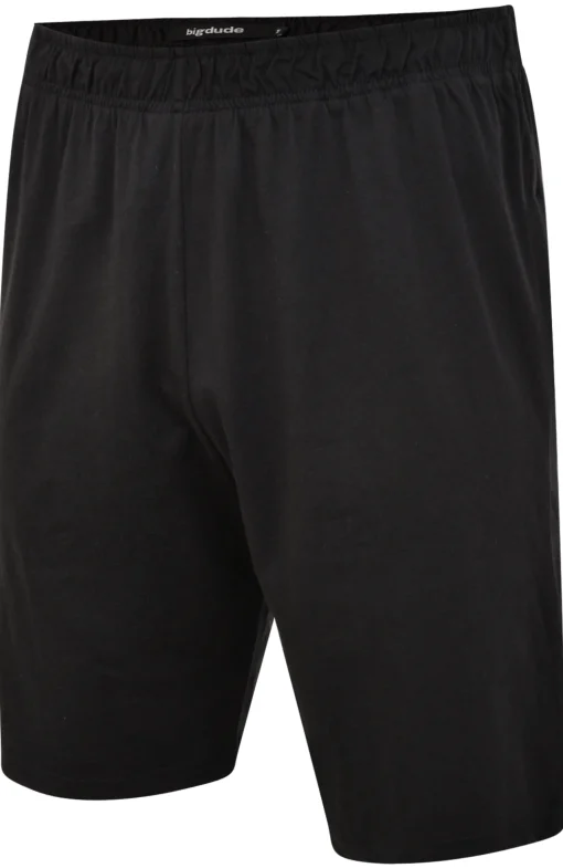Fashion Bigdude Twin Pack Classic Pyjama Shorts Black/Navy Pajama Bottoms|Pajamas